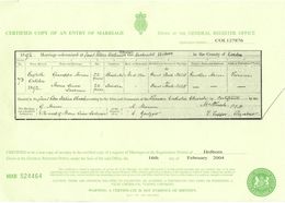 wedding cert